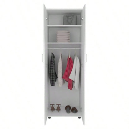 Barkley Slim Armoire, White