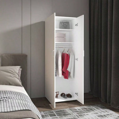 Barkley Slim Armoire, White