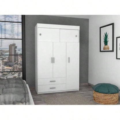 Kingswood 2 - Drawer Rectangle Armoire White