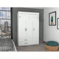 Kingswood 2 - Drawer Rectangle Armoire White