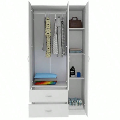 Rowaton 2 - Drawer 3 - Door Armoire White