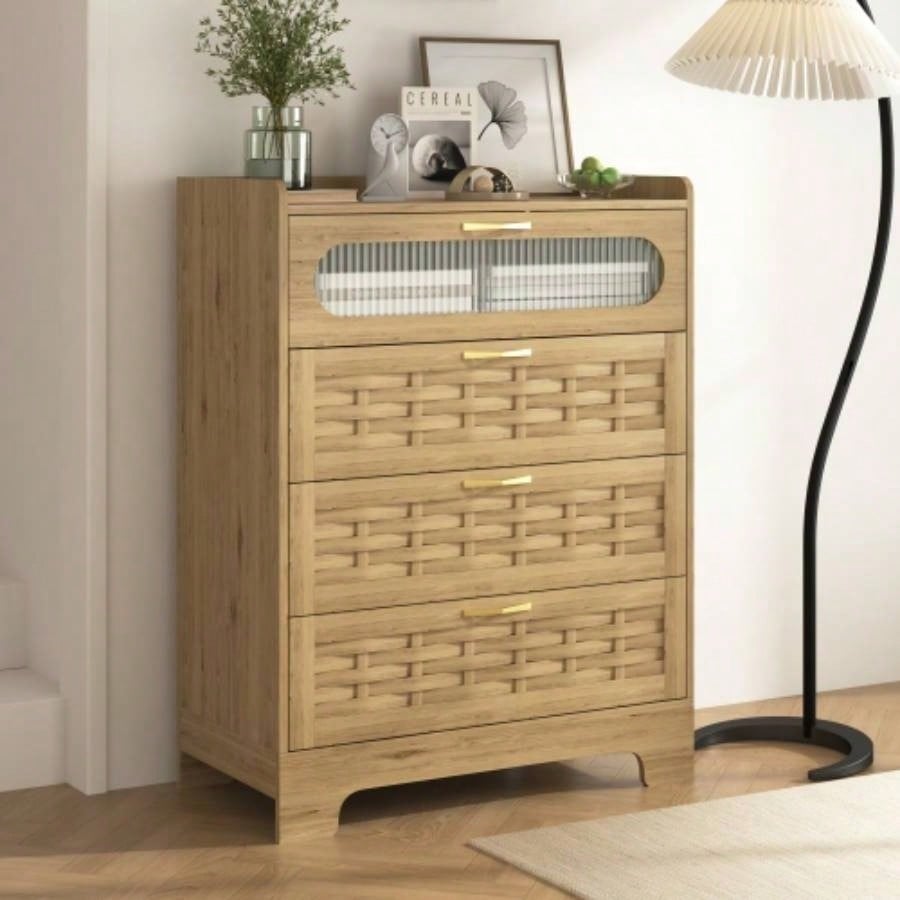 Storage Cabinet with 3 Doors, Wood Sideboard Buffet Storage with Adjustable Shelf, Anti - tip Kit Accent Cabinet Living Room, Hallway, Entryway, Dining Room, Bedroom