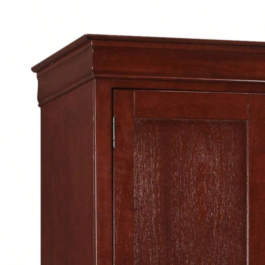 Elegant Cherry Wood Armoire