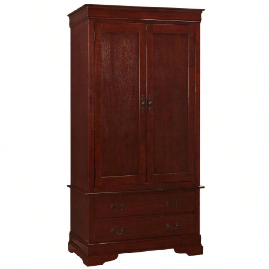Elegant Cherry Wood Armoire