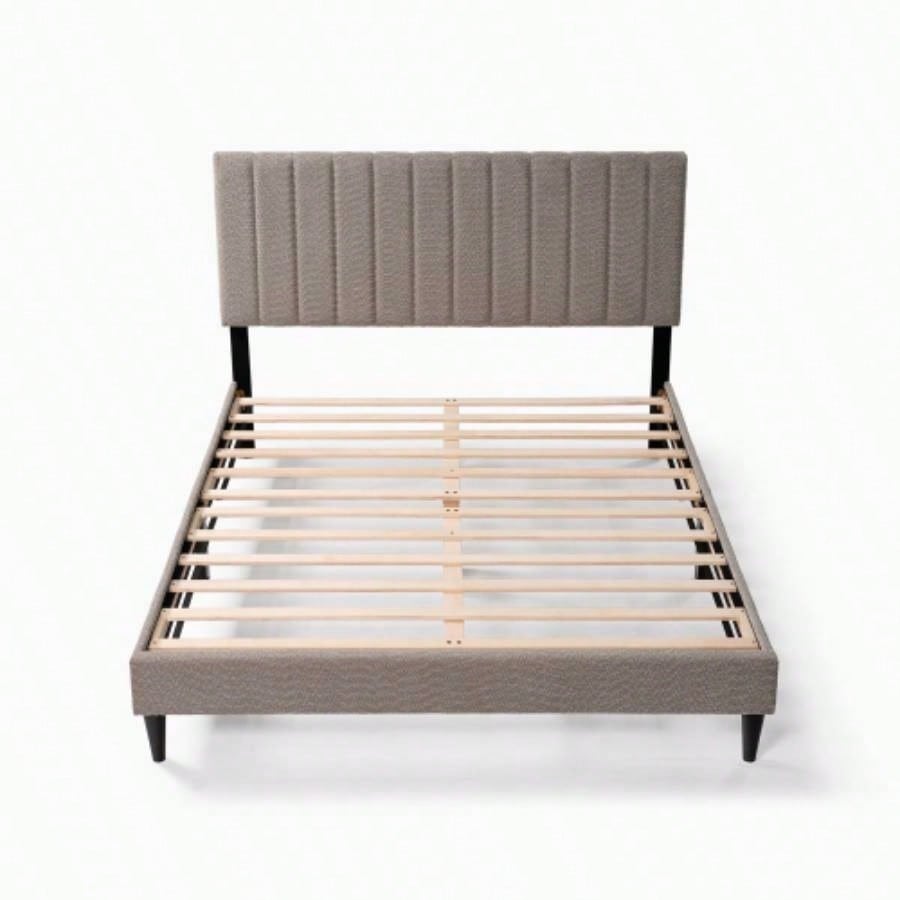 Normsman Tufted Upholstered Platform Bed - Tungsten Gray -