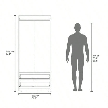 Trappe Armoire, Bedroom, Black