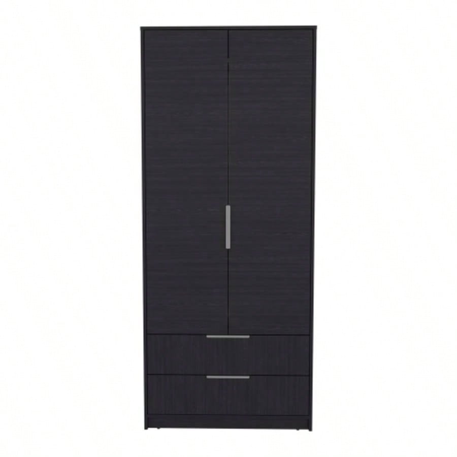 Trappe Armoire, Bedroom, Black