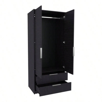 Trappe Armoire, Bedroom, Black