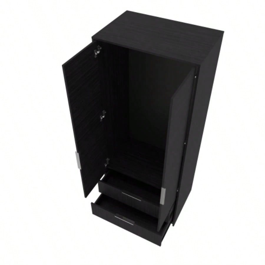 Trappe Armoire, Bedroom, Black