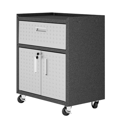 Rolling Garage Cabinet in Dark Gray