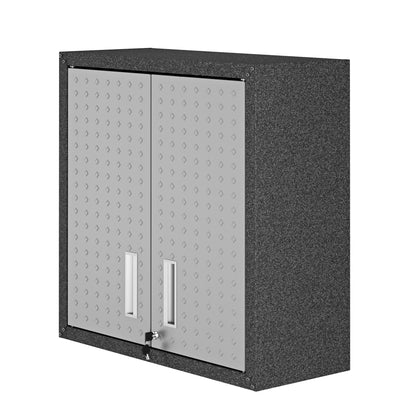 Floating Garage Cabinet in Dark Gray