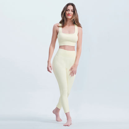 XL Size White Yoga Ribbed Knit Crisscross Back Crop Sports Removable Cups, Cute Gym Wear Seamless Sports Bra Exercise Athletic Activewear Workout Women's Yoga Pants Leggings Ribbed Solid High-Waisted