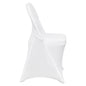 White Stretch Spandex Chair Covers - 30 PCS, Folding Kitchen Chairs Cover, Universal Washable Slipcovers Protector, Removable Chair Seat Covers, for Wedding Party Dining Room Banquet Event