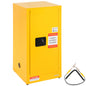 Flammable Cabinet 18.1" x 18.1" x 35.4", Galvanized Steel Safety Cabinet, Adjustable Shelf Flammable Storage Cabinet, for Commercial Industrial and Home Use