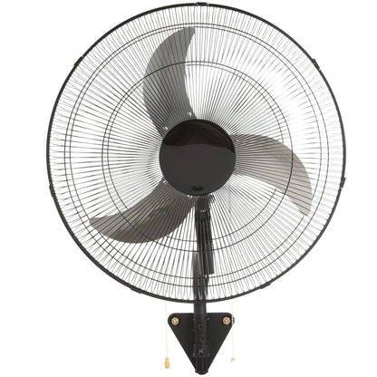 Wall Mount Fan, 20 Inch, 3-speed High Velocity Max. 4650 CFM Oscillating Industrial Wall Fan, Commercial or Residential for Warehouse, Greenhouse, Workshop, Patio, Basement, Black, ETL Listed