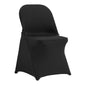 Stretch Spandex Folding Chair Covers, Universal Fitted Chair Cover, Removable Washable Protective Slipcovers, for Wedding, Holiday, Banquet, Party, Celebration, Dining (30PCS Black)