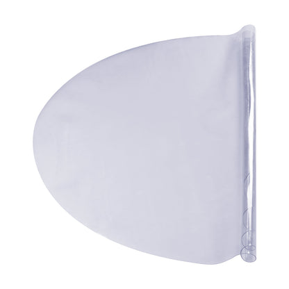 Clear Table Cover Protector, 48 inch/1230 mm Round Table Cover, 1.5 mm Thick PVC Plastic Tablecloth, Waterproof Desktop Protector for Writing Desk, Coffee Table, Dining Room Table