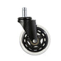 Office Chair Wheels, Set of 5, 3 inch Caster Wheels Replacement for Hardwood Floors and Carpet, Heavy Duty Computer Gaming Desk Casters with 130 lbs Load Capacity, Universal Fit for Most Chairs