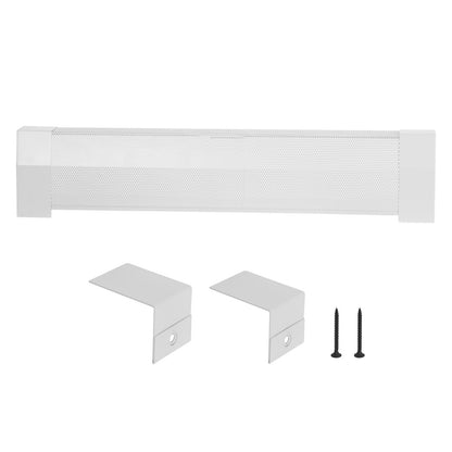 Baseboard Heater Covers, Premium Series 3 ft Standard Electric Heating Unit Front Cover for Home Improvement, Heavy-duty Steel, Easy Installation for Bedroom Replacing Old Cover, White