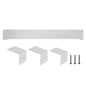 Baseboard Heater Covers, Basic Series 6 ft Standard Electric Heating Unit Front Cover for Home Improvement, Heavy-duty Steel, Easy Installation for Bedroom Replacing Old Cover, White