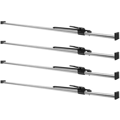 Cargo Bar, Ratcheting Cargo Bar Adjustable from 89" to 104", Heavy-duty Steel Cargo Stabilizer Bar with 309 lbs Capacity, Truck Bed Load Bar for Pickup Truck Bed, Trailer, Semi Trailer (4 pcs)