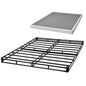 Box Spring, Queen Size Bed Frame with Washable Fabric Cloth, Heavy Duty Metal Frame for Queen Bed, 4 in Mattress Foundation, 3500 lbs Max Weight Capacity, Easy Assembly, 79.1 L x 59.4 W x 4 H in