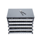 Drill Bit Dispenser Cabinet, Five-Drawer Drill Bit Organizer Cabinet for #1 to #60 Steel Drill Dispenser Organizer Cabinet with Labels, Stackable Drill Dispenser for Drill Bit Storage