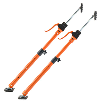Cabinet Jack Support Pole, 2-Pack, 25.4-45.3 Inch Steel Telescopic Quick Support Rod, Adjustable 3rd Hand System up to 220 lbs Capacity for Installing Cabinets, Lifting Drywall, Cargo Bars