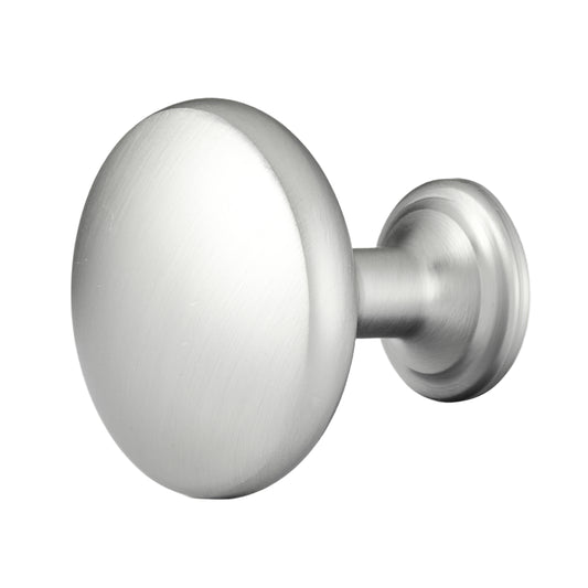 Cabinet Knobs, 25 Pack, 1.1 Inch Zinc Alloy Drawer Pulls & Door Handles, Mushroom Kitchen Dresser Solid Knobs, Cupboard Hardware with Screws for Bathroom Closet Cabinets Drawers, Nickel Color