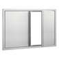 BBQ Access Door, 36W x 24H Inch Double Outdoor Kitchen Door, Stainless Steel Flush Mount Door, Wall Vertical Door with Recessed Handles , for BBQ Island, Grilling Station, Outside Cabinet