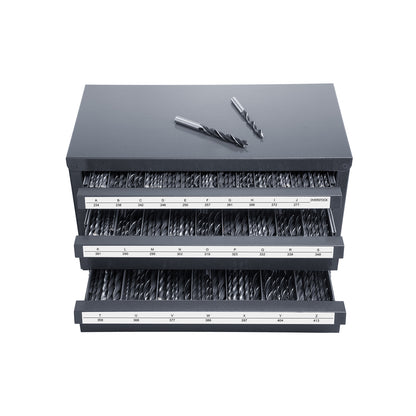 Drill Bit Dispenser Cabinet, Three-Drawer Drill Bit Organizer Cabinet for A to Z, Steel Drill Dispenser Organizer Cabinet with Labels, Stackable Drill Dispenser for Drill Bit Storage