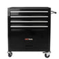 4 DRAWERS MULTIFUNCTIONAL TOOL CART WITH WHEELS-BLACK