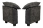 Cloud Sofa Armrests only, Modern Sectional Couch, for Living Room Bedroom and Apartment, Comfy Double Layer Upholstered Seat Cushion, Breathable Chenille Fabric, Black,SW504CBK