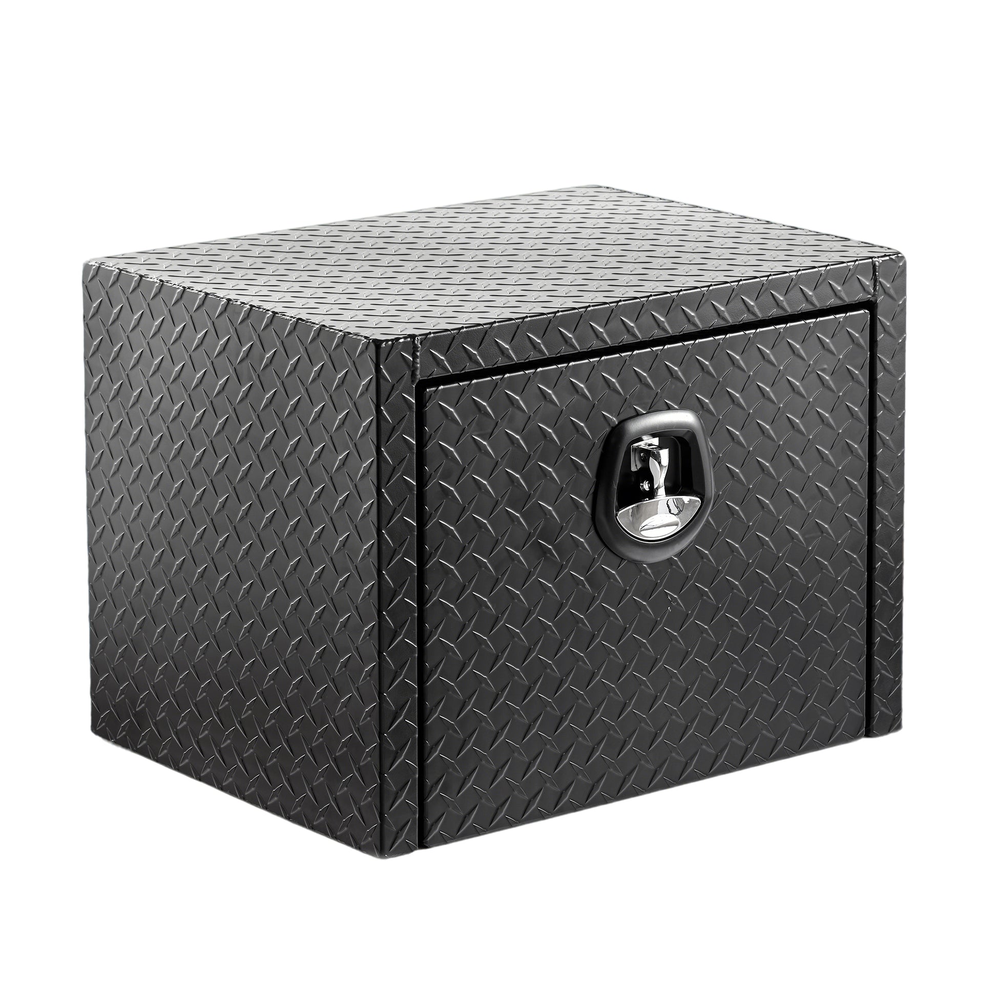24 inch aluminum underbody truck tool box heavy duty underbed toolbox tool storage organizer chest  waterproof  diamond thread plate  ideal for pickup truck ATV RV trailer