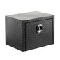 24 inch aluminum underbody truck tool box heavy duty underbed toolbox tool storage organizer chest  waterproof  diamond thread plate  ideal for pickup truck ATV RV trailer