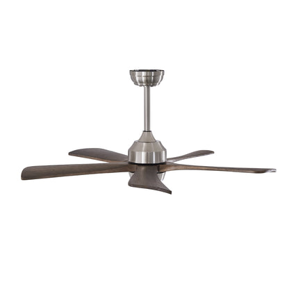 42 Inch Wood Ceiling Fan with Lights Nickel Finish