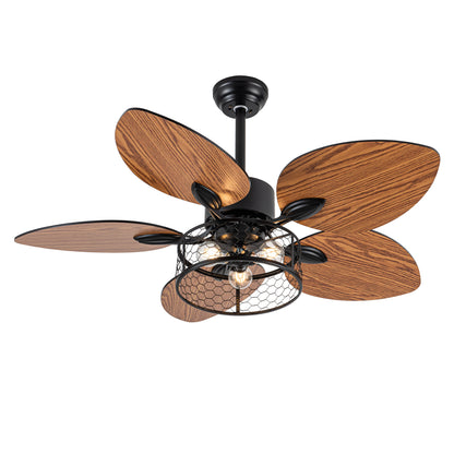 42" Ceiling Fan, Indoor  Ceiling Fan With Light with Remote Control, Noiseless Reversible Motor, 6 Speed ,3 for Patio Living Room, Bedroom, Office,Indoor--NO Bulb Included