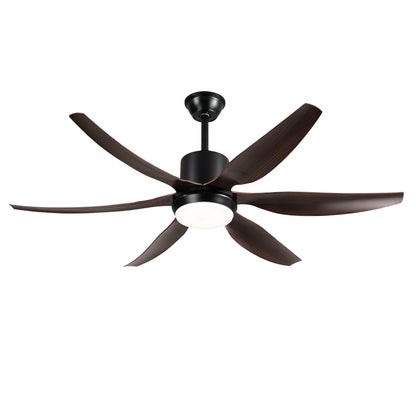 6 PCS ABS Blades  56 Ceiling Fan With Light Kit 3 Color LED Light Source, DC 6 Speed ,Remote Control Ceiling Fan  for Patio Living Room, Bedroom, Office,Indoor.(( Matte Black  )