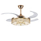 48" Ceiling Fan With Retractable Blades, Indoor  Ceiling Fan With Light with Remote Control, Noiseless Reversible Motor, 6 Speed ,3 for Patio Living Room, Bedroom, Office,Indoor