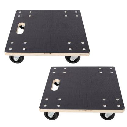 Furniture Moving Wooden Dolly with 4 PP Wheels, 15 Inch, Heavy Duty Rolling Mover Supports Up to 1320 Lbs for Piano, Couch, Fridge, Washing Machine & Large Planters, 2 Pack