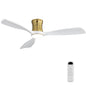 48 Inch Ceiling Fan with Light, Reversible DC Motor, Dimmable Light with Memory Function,Perfect for Bedroom, Living Room