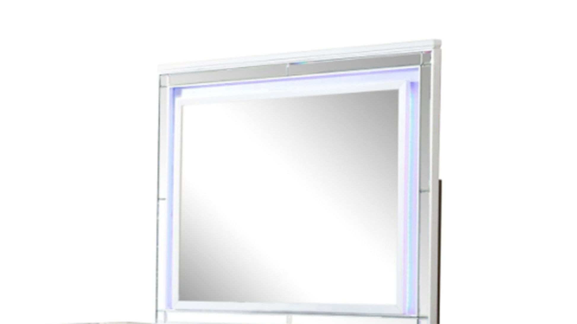 Sterling Mirror Framed LED Mirror Made With Wood in White Color