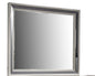 Lavita Modern & Contemporary Style Mirror Made with Wood and Gold Accents in River Sand Grey (INCLUDES MIRROR ONLY)