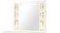 La Pierre Modern Style Mirror Made with Wood and Gold LED edges in Beige (INCLUDES MIRROR ONLY)
