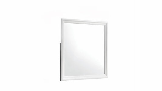 Blaze Modern Style Mirror Made with Wood in White (Only Mirror)