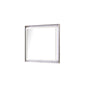 Fabio Contemporary Style Mirror Made with Diamond-Patterned Side Accents with LED Lighting and Wood in White Finish(INCLUDES ONLY MIRROR)