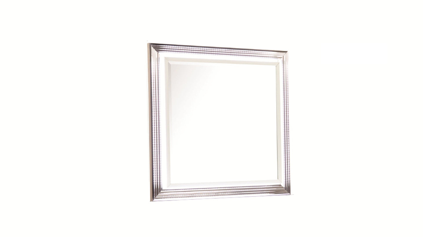 Desire Mirror – LED-Lit Frame with Metallic Trim and Generous Viewing Surface for a Sophisticated and Functional Bedroom Accent(INCLUDES ONLY MIRROR)