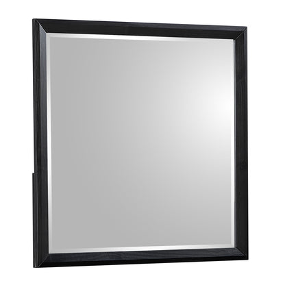 Houston Traditional Style Mirror Made with Wood in Walnut(THIS ITEM INCLUDES MIRROR ONLY)
