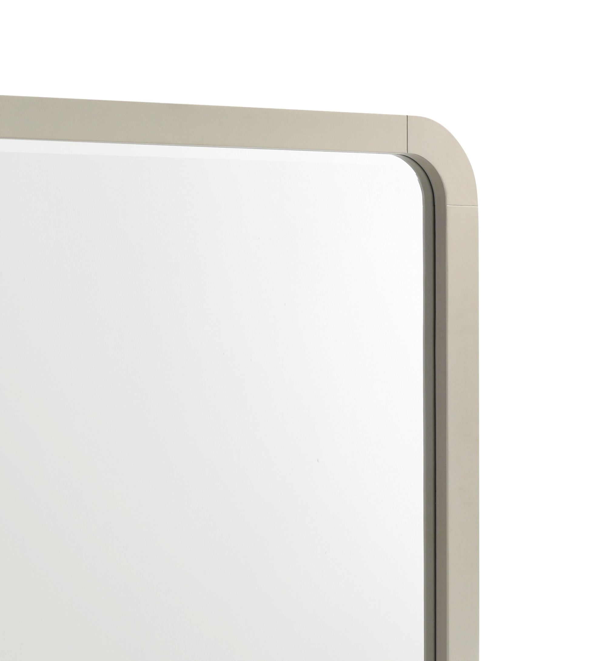 Beige Wood Frame Mirror - Bedroom Vanity Mirror