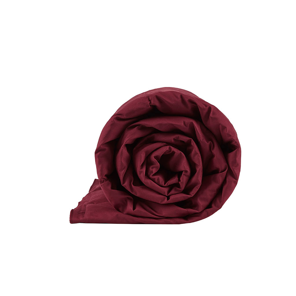 We Ble Red Microfiber Throw - Cozy Comfort & Storage